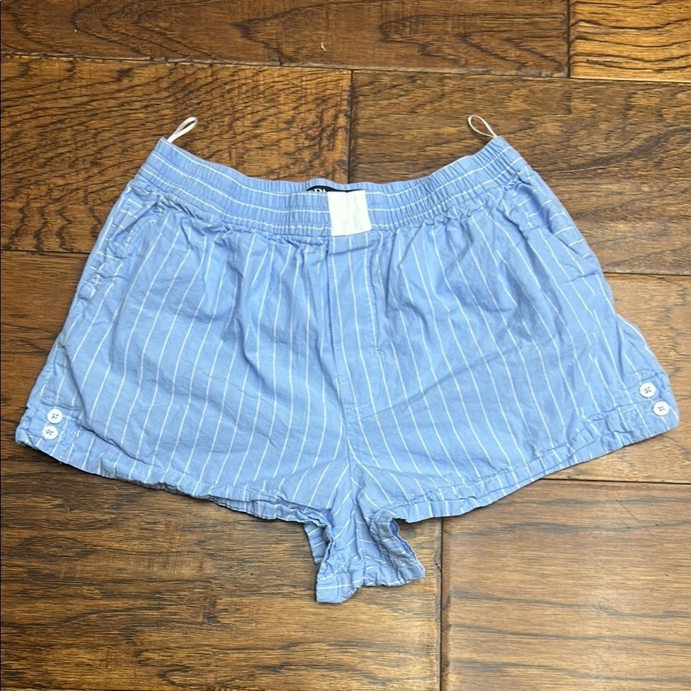 Zara striped chambray booty shorts - Picture 3 of 6